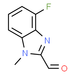 1H-Benzimidazole-2-carboxaldehyde,4-fluoro-1-methyl-(9CI)结构式