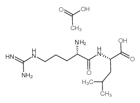 H-Arg-Leu-OH acetate salt Structure