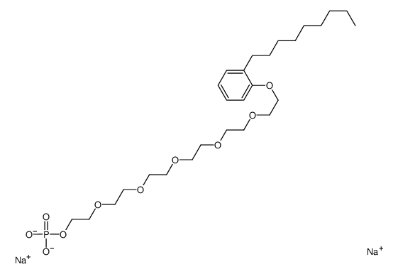 壬苯酚聚醚-6 磷酸酯钠结构式