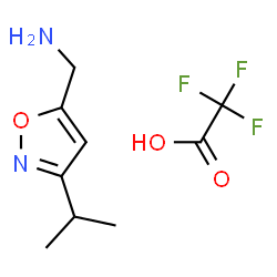 5-氨基甲基-3-异丙基异恶唑tfa盐结构式