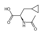(R)-2-乙酰基氨基-3-环丙基丙酸结构式