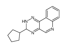 3-cyclopentyl-2,3-dihydro-[1,2,4]triazino[5,6-c]quinoline结构式