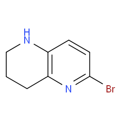 6-Bromo-1,2,3,4-tetrahydro-1,5-naphthyridine Structure