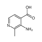 3-氨基-2-甲基吡啶-4-羧酸结构式