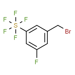 3-Fluoro-5-(pentafluorothio)benzyl bromide Structure