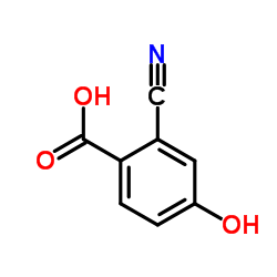 2-Cyano-4-hydroxybenzoic acid Structure