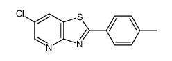 6-chloro-2-(4-methylphenyl)-[1,3]thiazolo[4,5-b]pyridine结构式