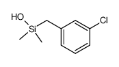 (3-chlorobenzyl)dimethylsilanol Structure