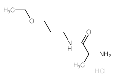 2-Amino-N-(3-ethoxypropyl)propanamide hydrochloride Structure