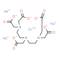 Pentetate Zinc Trisodium Structure