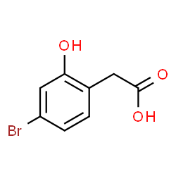 2-(4-溴-2-羟苯基)乙酸结构式