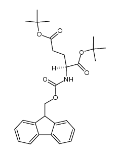 N-(9-fluorenylmethoxycarbonyl)glutamic acid di-tert-butyl ester Structure