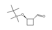 (1R,2R)-2-(t-butyldimethylsiloxy)cyclobutanecarboxaldehyde Structure