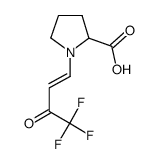 1-(4,4,4-三氟-3-氧代-1-丁烯)-吡咯烷-2-羧酸结构式