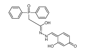 (Diphenylphosphinyl)acetic acid ((2,4-dihydroxyphenyl)methylene)hydraz ide结构式