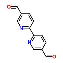 2,2'-联吡啶-5,5'-二甲醛结构式