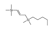 1-Trimethylsilyl-3-(dimethyl-n-pentylsilyl)propene结构式