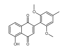 2-(2,6-Dimethoxy-4-methylphenyl)-5-hydroxy-1,4-naphthoquinone Structure
