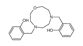 4,7-bis(2-hydroxybenzyl)-1-oxa-4,7-diazacyclononane结构式