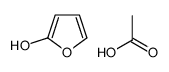 acetic acid,furan-2-ol Structure
