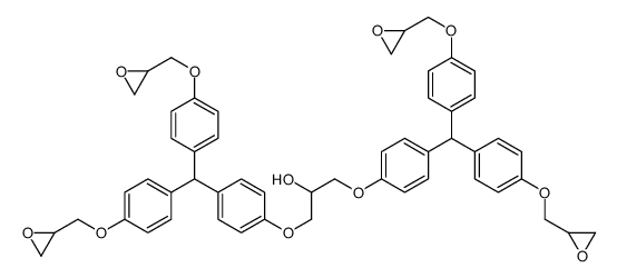 1,3-bis[4-[bis[4-(oxiran-2-ylmethoxy)phenyl]methyl]phenoxy]propan-2-ol Structure