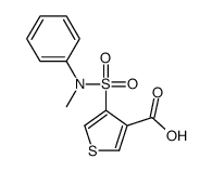 4-[methyl(phenyl)sulfamoyl]thiophene-3-carboxylic acid结构式