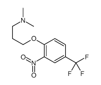 N,N-dimethyl-3-[2-nitro-4-(trifluoromethyl)phenoxy]propan-1-amine结构式