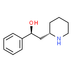 (αS,2S)-α-Phenyl-2-piperidineethanol结构式