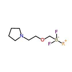 Potassium trifluoro{[2-(1-pyrrolidinyl)ethoxy]methyl}borate(1-) Structure