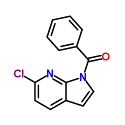 (6-CHLORO-1H-PYRROLO[2,3-B]PYRIDIN-1-YL)(PHENYL)METHANONE结构式