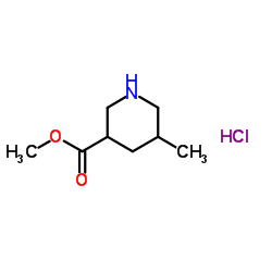 5-甲基哌啶-3-羧酸甲酯盐酸盐结构式