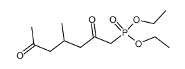 diethyl (4-methyl-2,6-dioxoheptyl)phosphonate Structure
