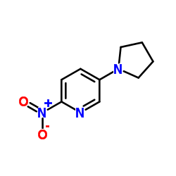 2-Nitro-5-(1-pyrrolidinyl)pyridine Structure