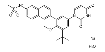 dasabuvir sodium hydrate结构式