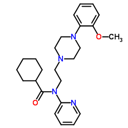 N-[2-[4-(2-甲氧基苯基)-1-哌嗪基]乙基]-N-2-吡啶基环己烷甲酰胺盐酸盐结构式