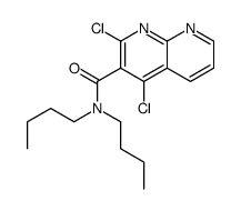 N,N-dibutyl-2,4-dichloro-1,8-naphthyridine-3-carboxamide Structure