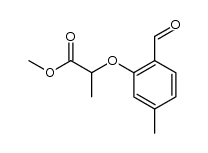 methyl 2-(formyl-5-methylphenoxy)propionate结构式