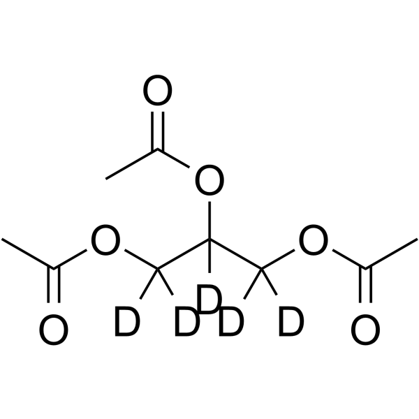 Triacetin-d5 Structure