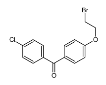 [4-(2-bromoethoxy)phenyl]-(4-chlorophenyl)methanone Structure