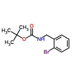 N-Boc-2-溴苄胺结构式