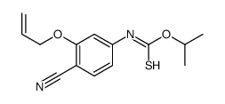 O-propan-2-yl N-(4-cyano-3-prop-2-enoxyphenyl)carbamothioate结构式