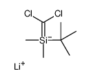 lithium,tert-butyl-(dichloromethyl)-dimethylsilane结构式