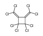 1,1,2,2-tetrachloro-3,4-bis(dichloromethylidene)cyclobutane结构式