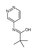 2,2-dimethyl-N-pyridazin-4-ylpropanamide结构式