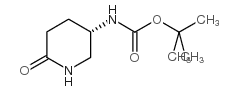 (S)-(6-氧代哌啶-3-基)氨基甲酸叔丁酯结构式