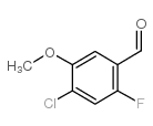 4-氯-2-氟-5-甲氧基苯甲醛结构式