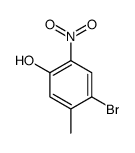 4-溴-5-甲基-2-硝基苯酚结构式