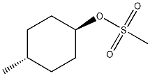 反式-4-甲基环己醇甲磺酸盐结构式
