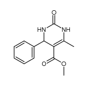 6-methyl-2-oxo-4-phenyl-1,2,3,4-tetrahydro-pyrimidine-5-carboxylic acid methyl ester结构式