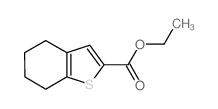 4,5,6,7-四氢-1-苯并噻吩-2-甲酸乙酯结构式